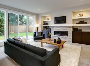 living room of florida home